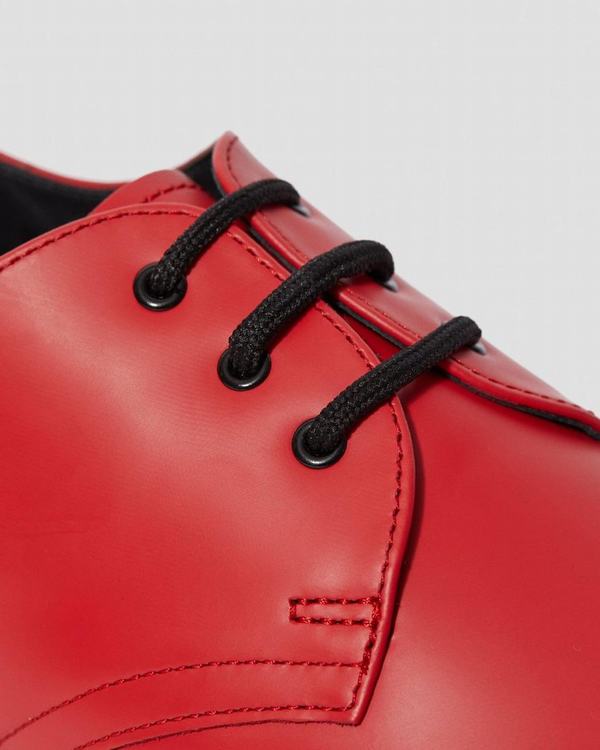 Dr Martens Pánské Polobotky 1461 Color Pop Červené, CZ-952103